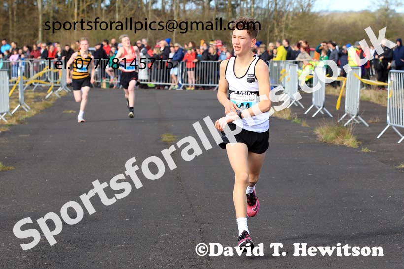 Boys and Girls Under-15s 2023 Elswick Harriers Road Relays, Albamarle Barrack Airfield, Ouston, Northumberland. Photo: David T. Hewitson/Sports for All Pics